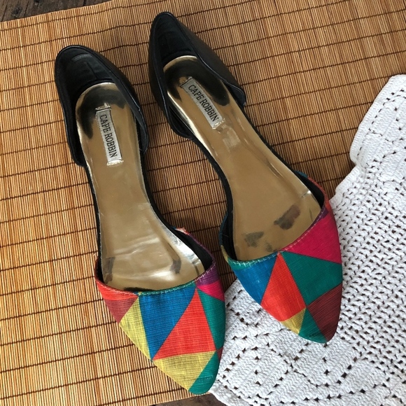 Cape Robbin Geometric Rainbow Flats 7.5 - Picture 1 of 8